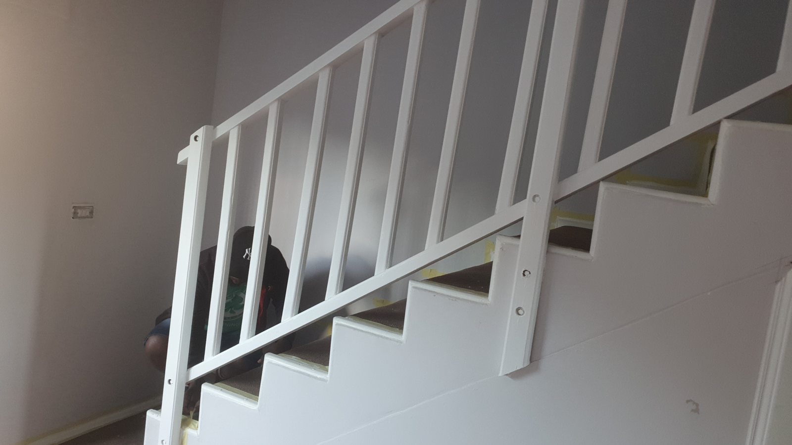 Staircase balustrade upgrade after repair